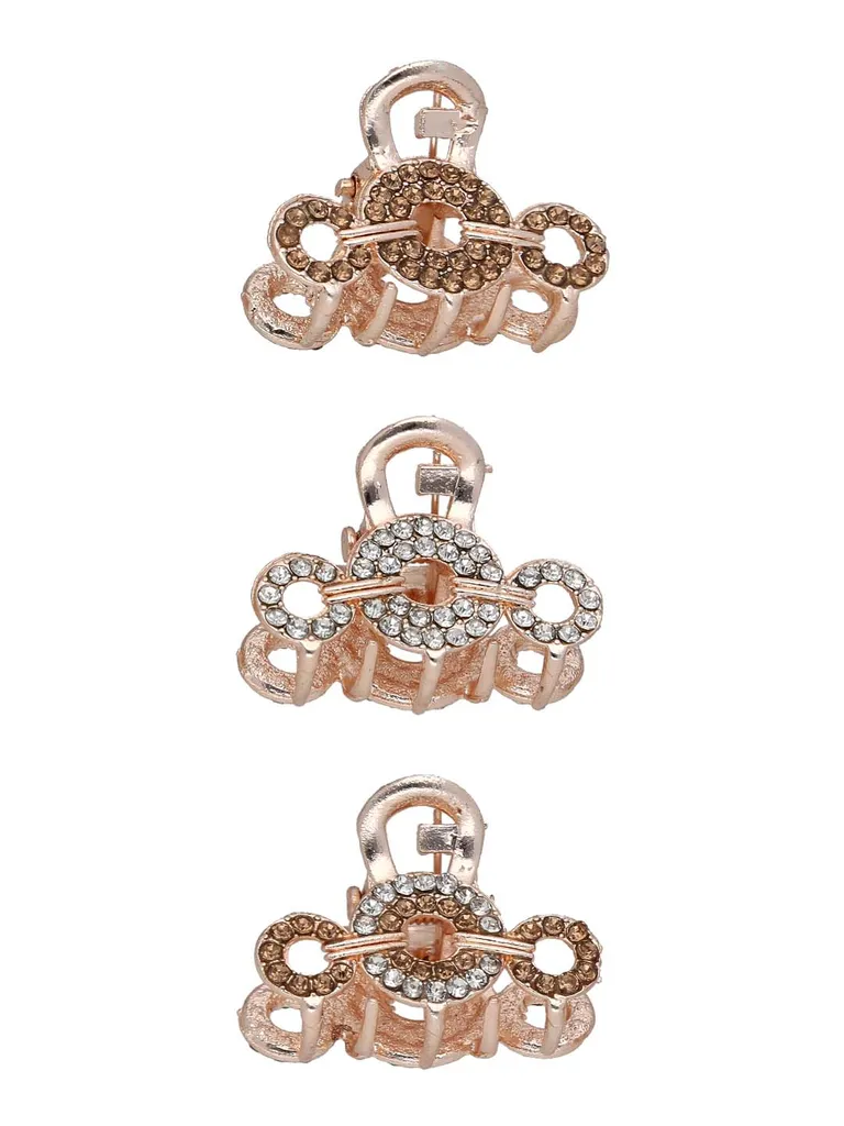 Fancy Butterfly Clip in Rose Gold finish - CNB37149