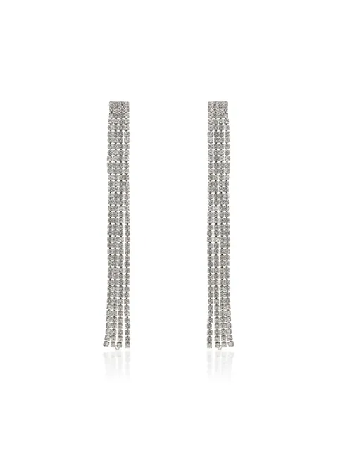 Dangler Earrings in Oxidised Silver finish - CNB36503