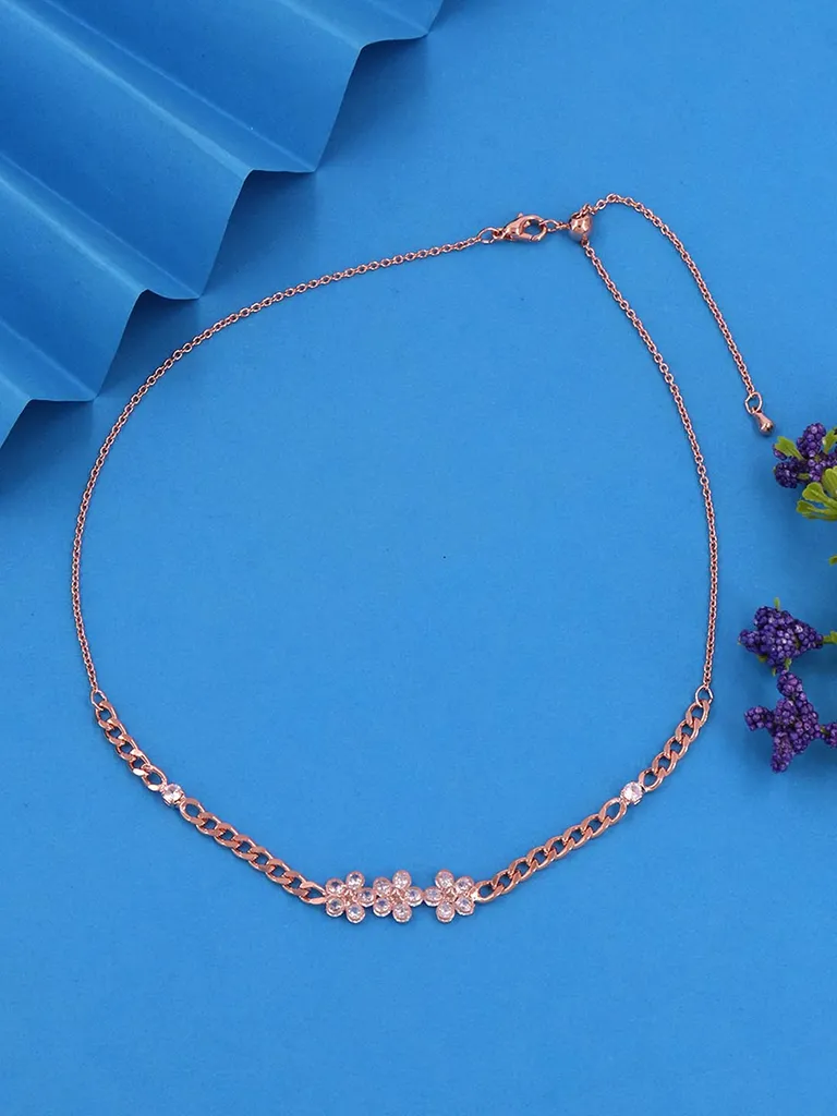Western Necklace in Rose Gold finish - CNB37839