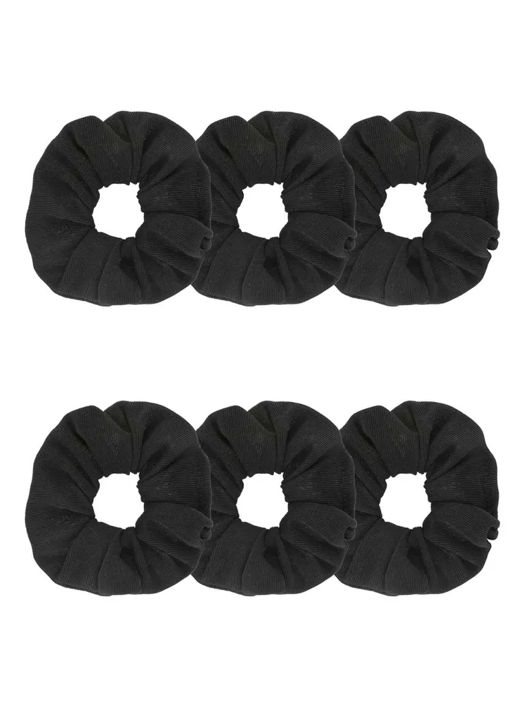 Plain Scrunchies in Black color - BHE2317