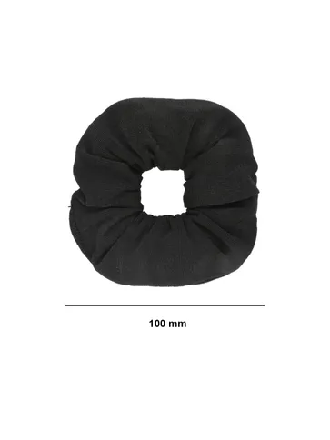 Plain Scrunchies in Black color - RHB5757