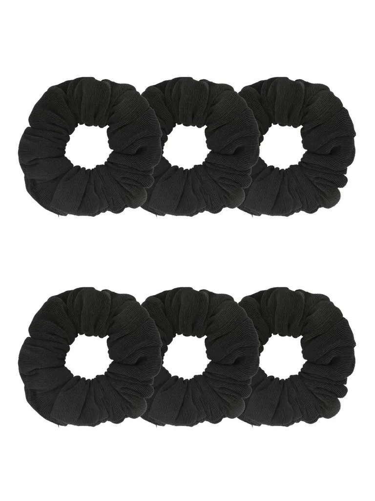 Plain Scrunchies in Black color - BHE5286