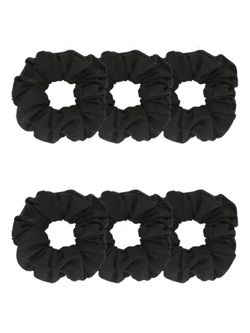 Plain Scrunchies in Black color - BHE2579