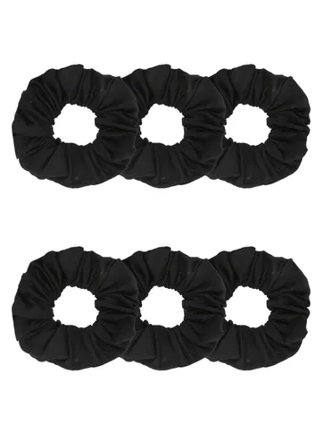 Plain Scrunchies in Black color - BHE5123