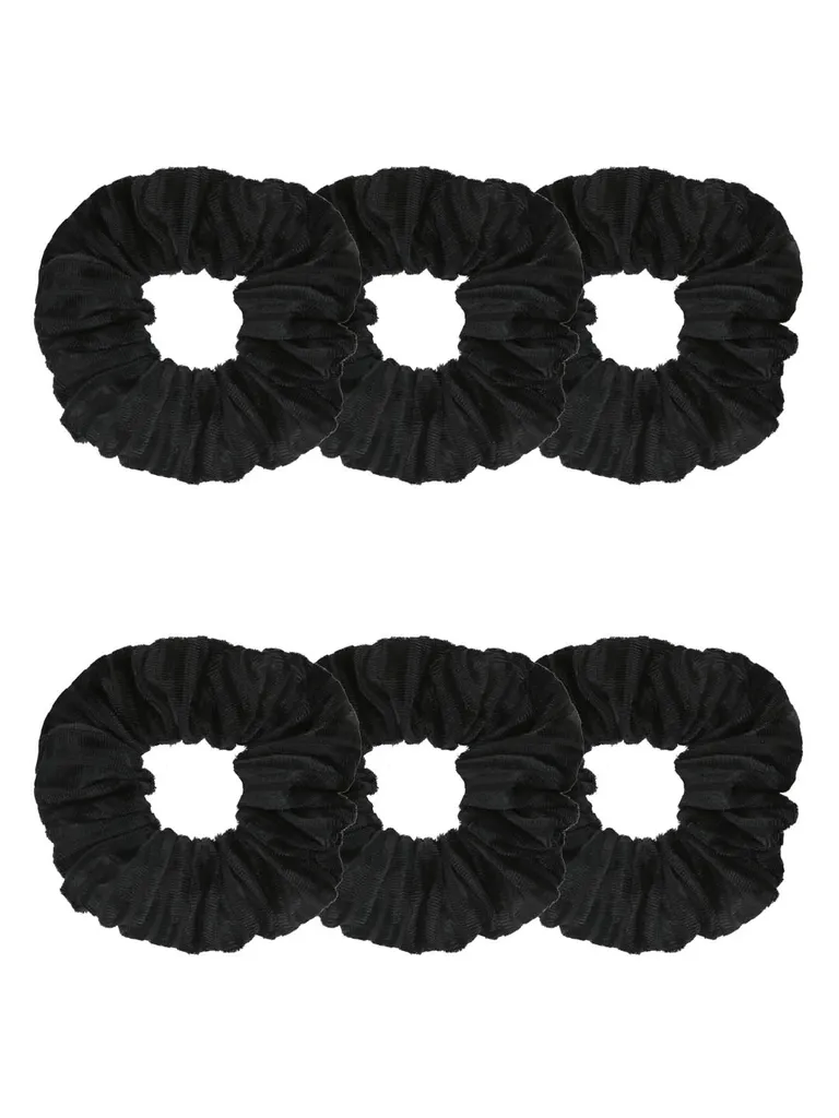 Plain Scrunchies in Black color - CNB37905