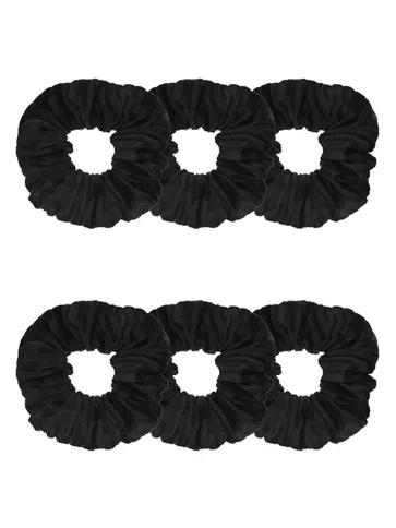 Plain Scrunchies in Black color - CNB37905