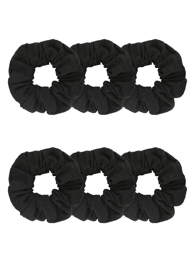 Plain Scrunchies in Black color - BHE2582
