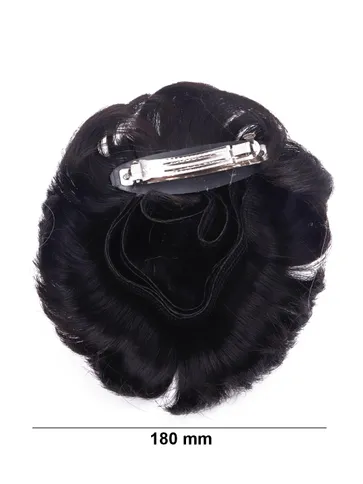 Plain Hair Clip in Brown color and Rhodium finish - Y-29C