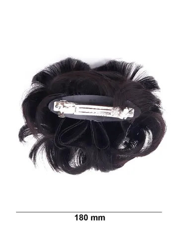 Plain Hair Clip in Brown color and Rhodium finish - Y-30C