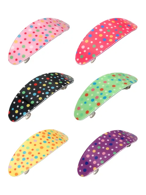Printed Hair Clip in Assorted color - CNB37130