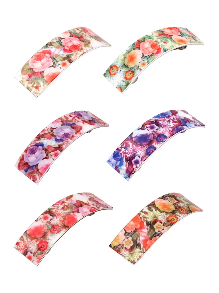 Printed Hair Clip in Assorted color - CNB37132