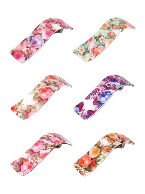 Printed Hair Clip in Assorted color - CNB37133