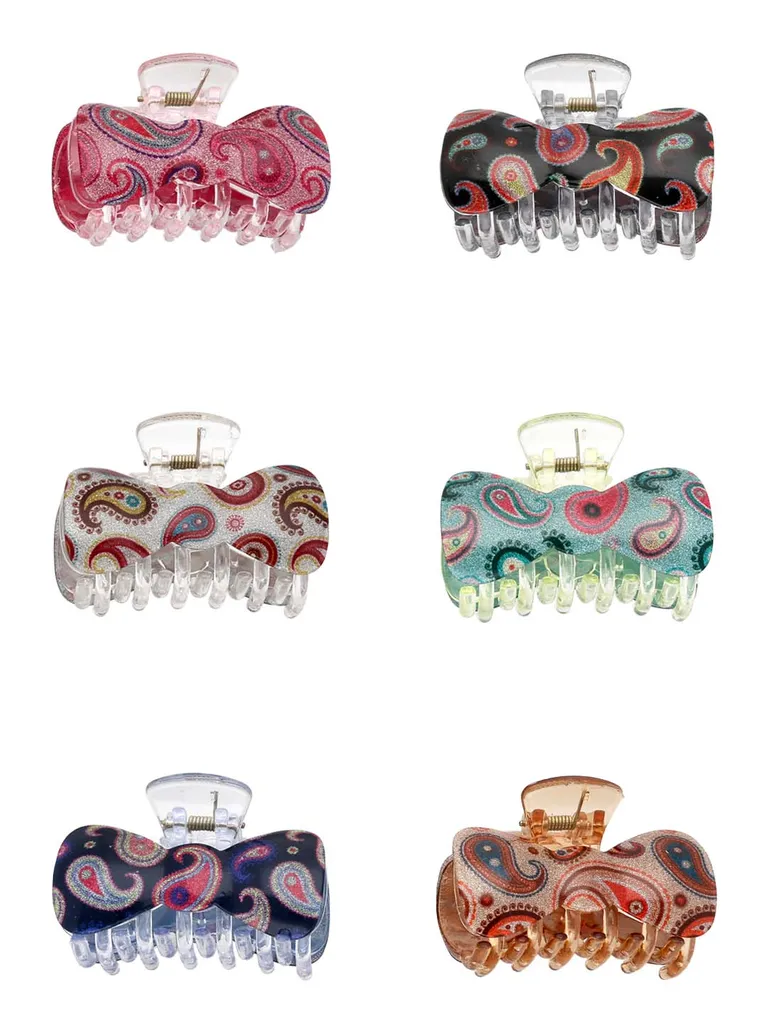 Printed Butterfly Clip in Assorted color - CNB38231
