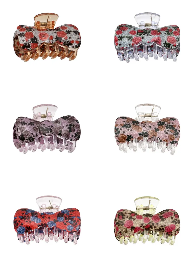 Printed Butterfly Clip in Assorted color - CNB38233
