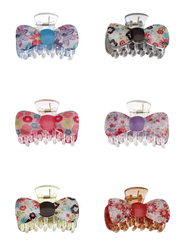 Printed Butterfly Clip in Assorted color - CNB38234