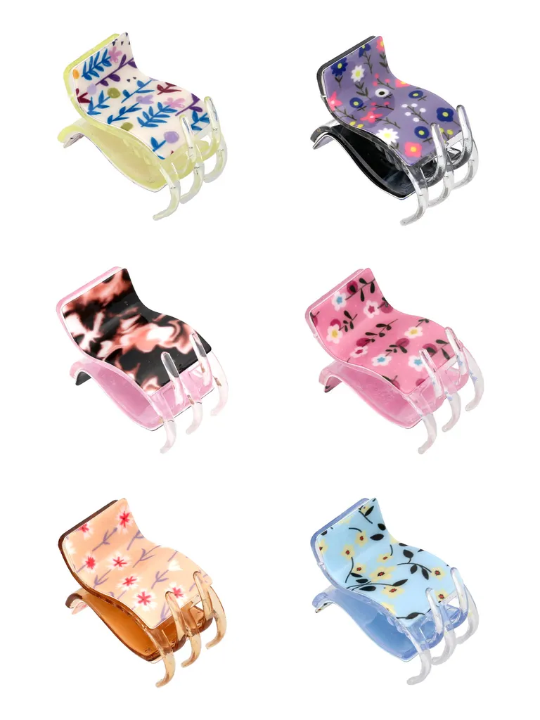 Printed Butterfly Clip in Assorted color - CNB38275