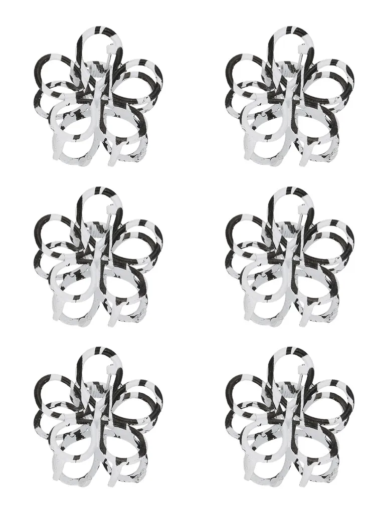 Printed Butterfly Clip in Black & White color - CNB37105