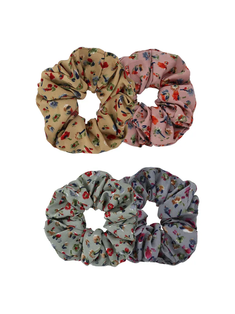Printed Scrunchies / Rubber Bands in Assorted color - CNB38897