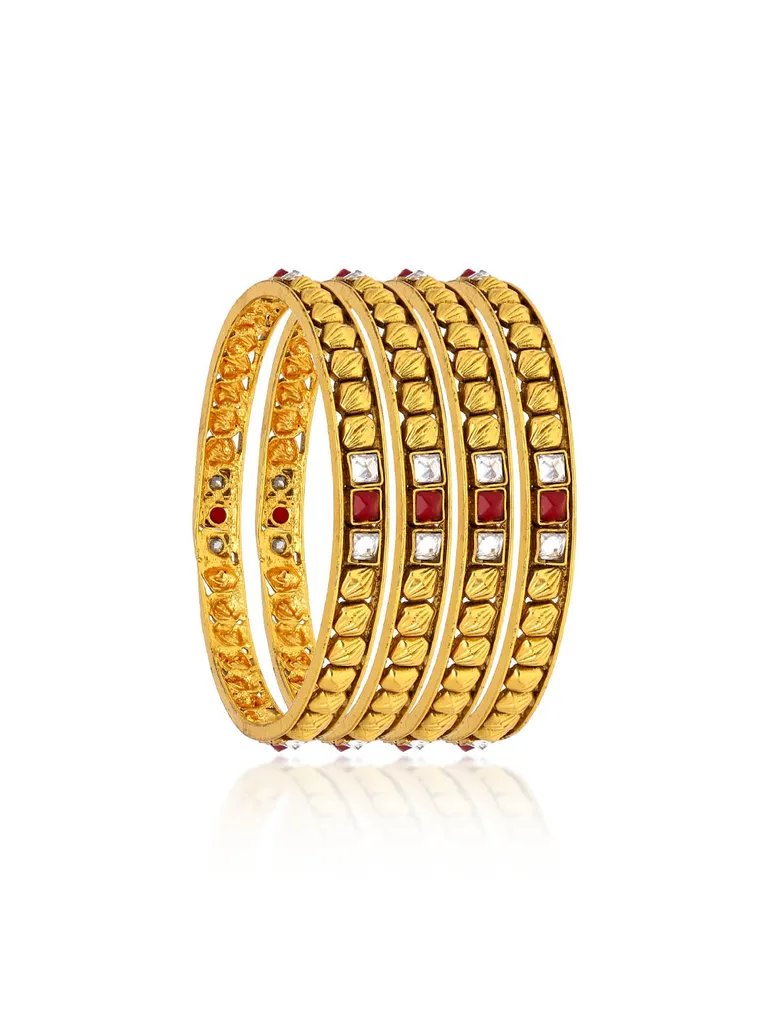 Antique Bangles in Gold finish - AMN278