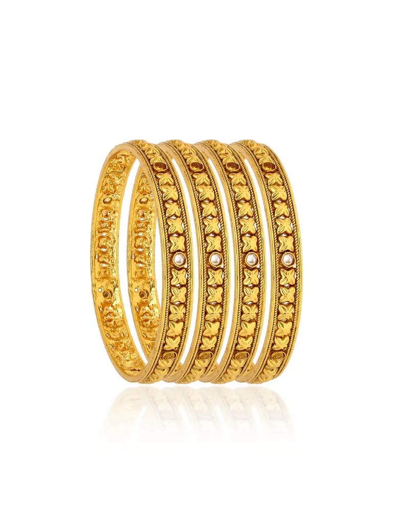 Antique Bangles in Gold finish - AMN293