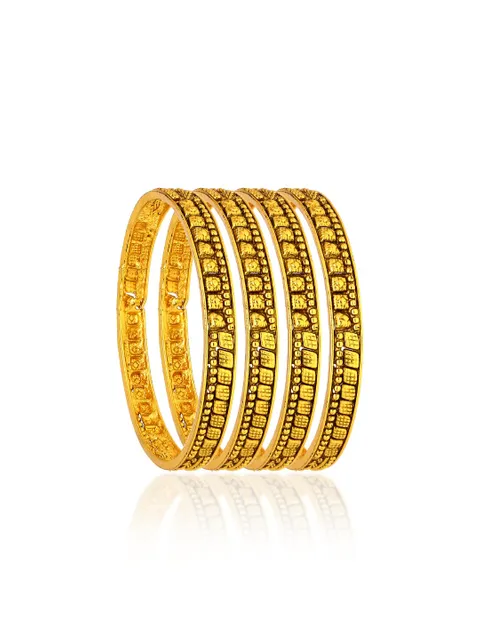 Antique Bangles in Gold finish - AMN401