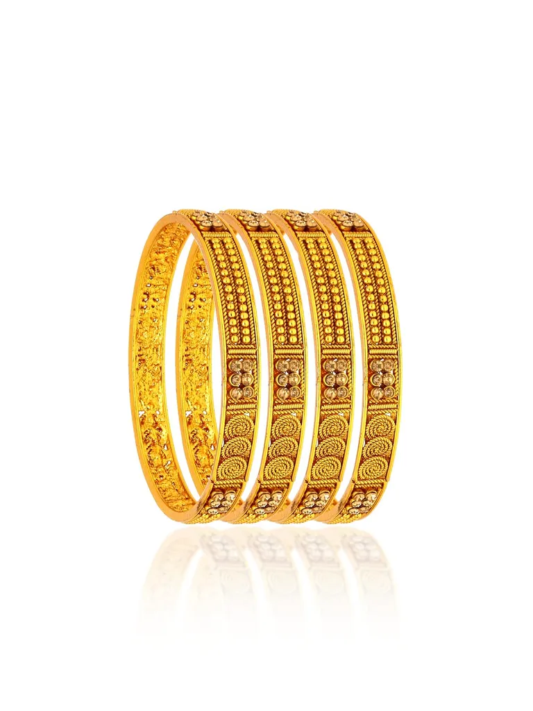 Antique Bangles in Gold finish - AMN404