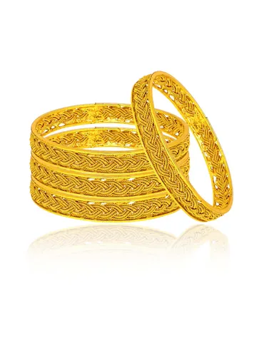 Antique Bangles in Gold finish - AMN406
