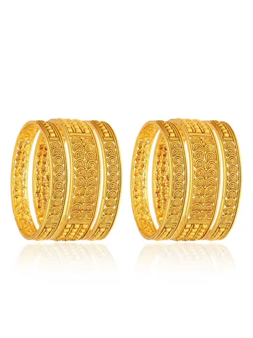 Antique Bangles in Gold finish - AMN466