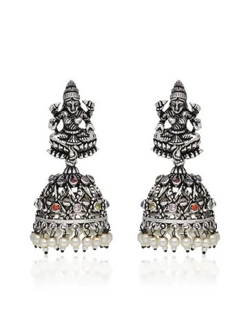 Temple Jhumka Earrings in Multicolor color - CNB35238