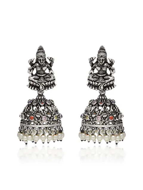 Temple Jhumka Earrings in Multicolor color - CNB35238