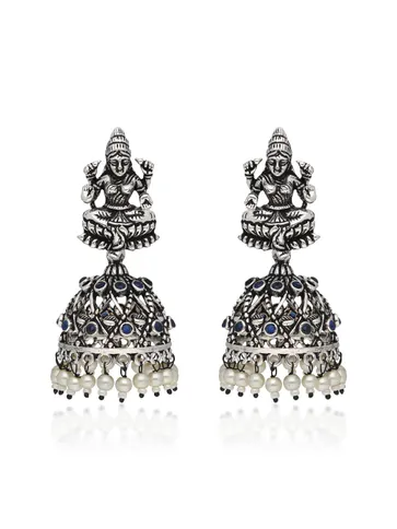 Temple Jhumka Earrings in Montana color - CNB35240