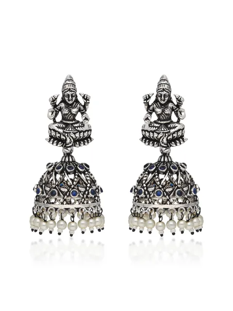Temple Jhumka Earrings in Montana color - CNB35240