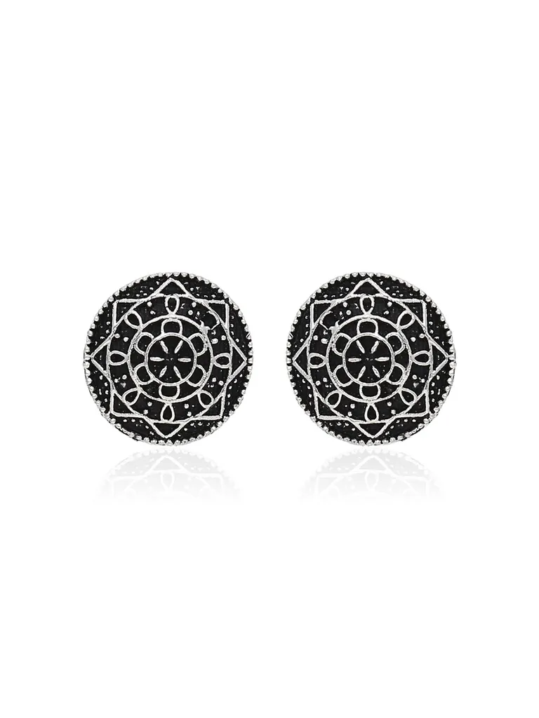 Tops / Studs in Oxidised Silver finish - SSA147