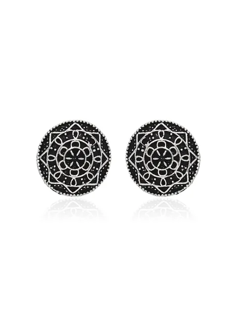 Tops / Studs in Oxidised Silver finish - SSA147