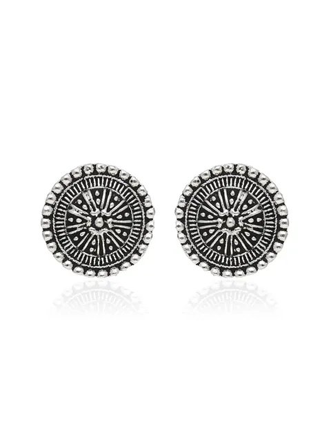 Tops / Studs in Oxidised Silver finish - SSA150