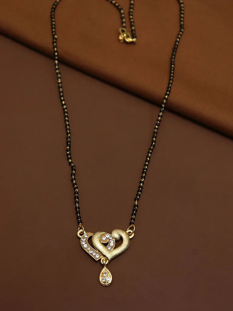 Single Line Mangalsutra in Gold finish - M64