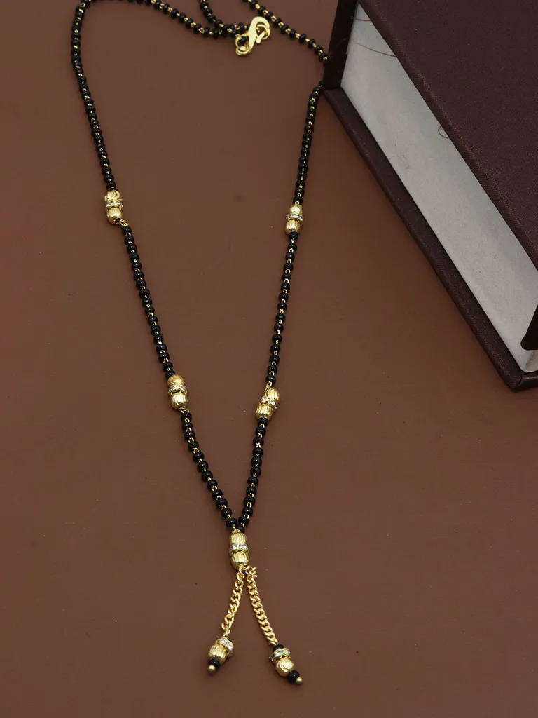 Single Line Mangalsutra in Gold finish - M177