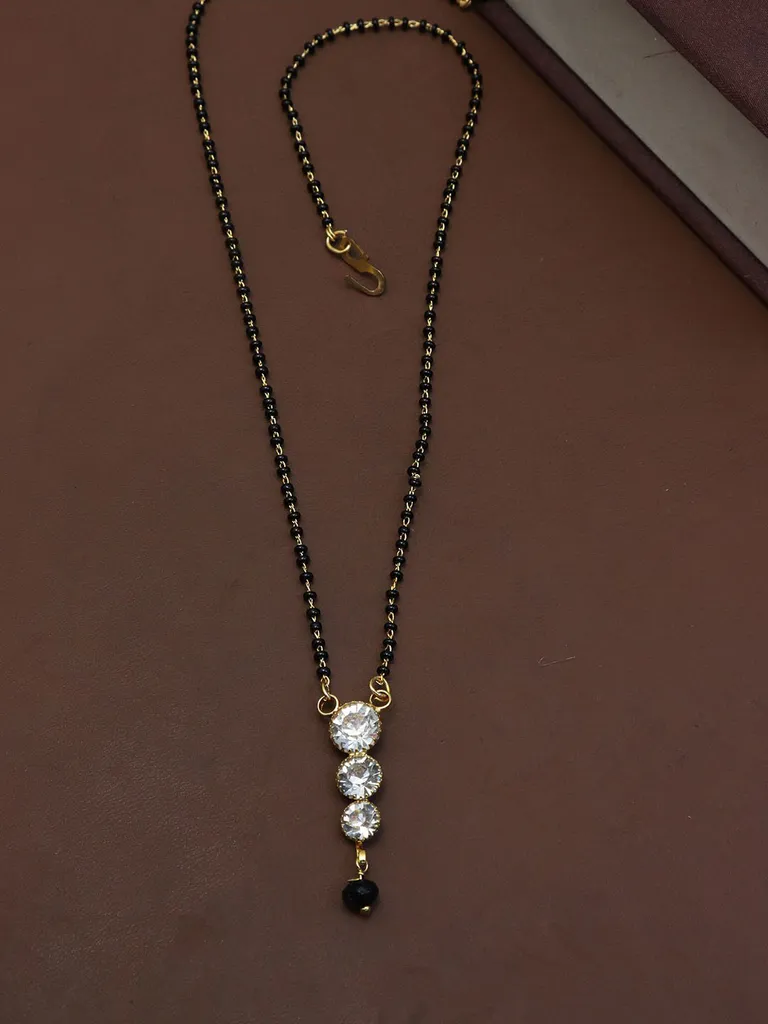 Single Line Mangalsutra in Gold finish - M244