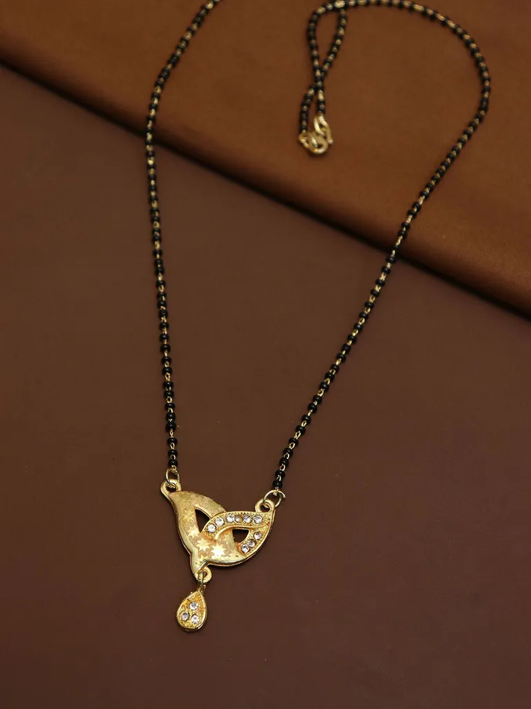 Single Line Mangalsutra in Gold finish - M345