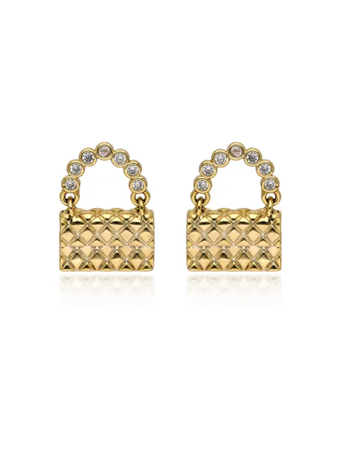 Western Dangler Earrings in Gold finish - CNB36545