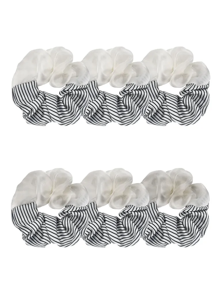 Printed Scrunchies in White color - CNB38723