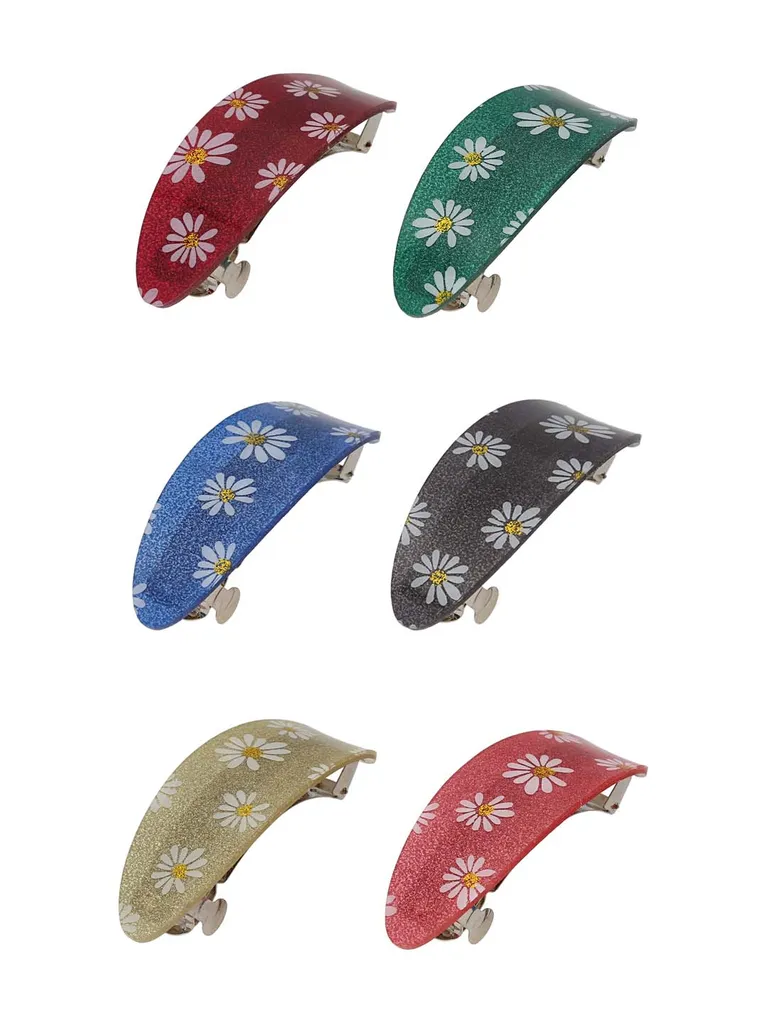 Printed Hair Clip in Assorted color - CNB39639