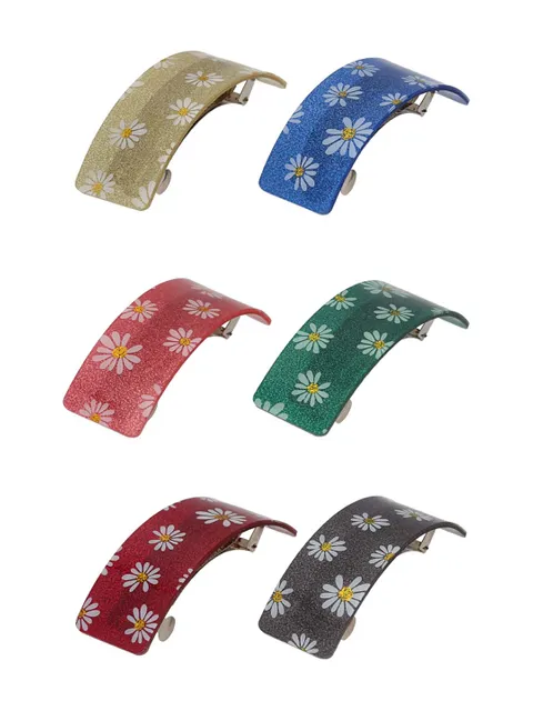 Printed Hair Clip in Assorted color - CNB39638