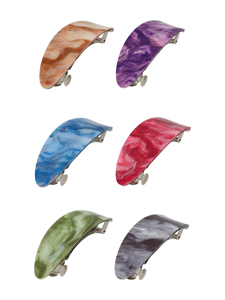 Printed Hair Clip in Assorted color - CNB39642