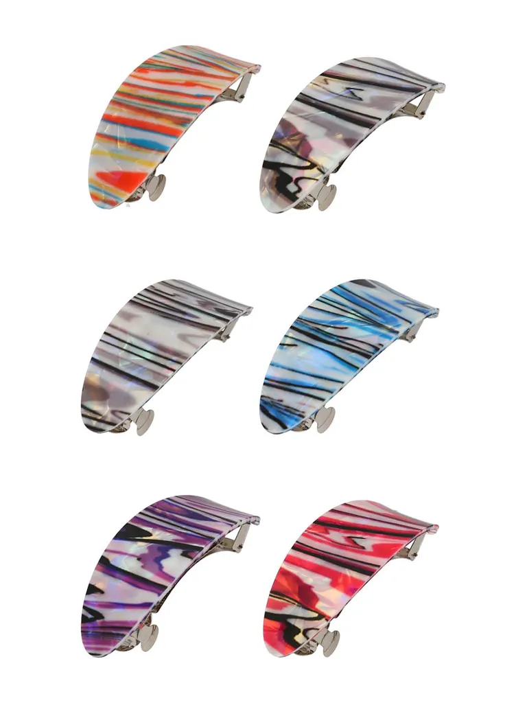 Printed Hair Clip in Assorted color - CNB39641