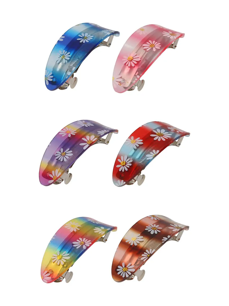 Printed Hair Clip in Assorted color - CNB39647