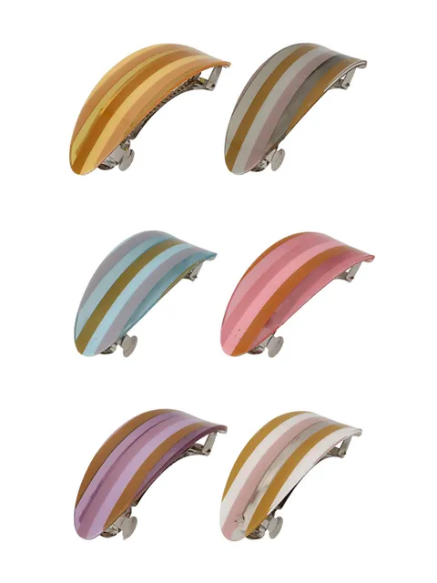 Printed Hair Clip in Assorted color - CNB39650