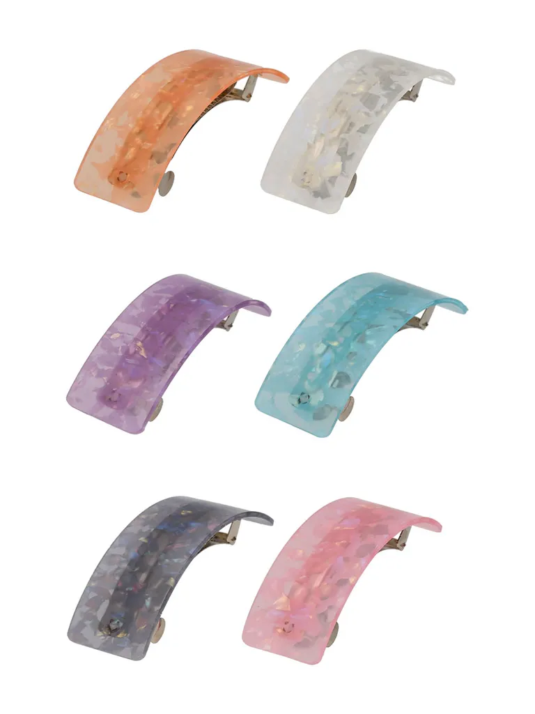 Printed Hair Clip in Assorted color - CNB39659