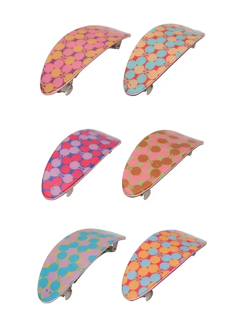 Printed Hair Clip in Assorted color - CNB39667
