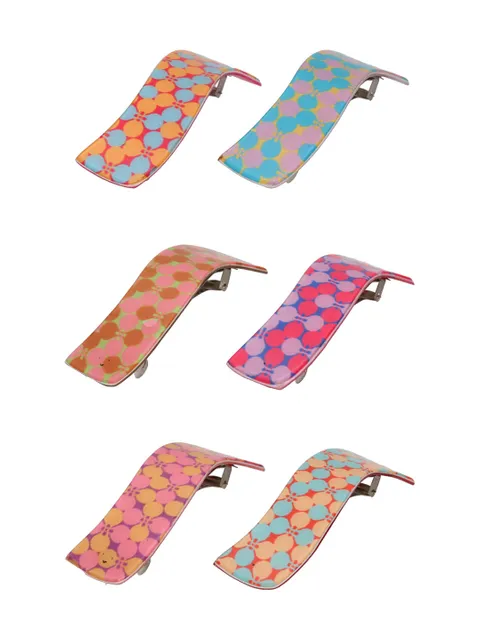 Printed Hair Clip in Assorted color - CNB39666